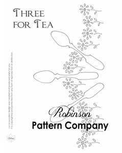 Three for Tea Hand Embroidery pattern