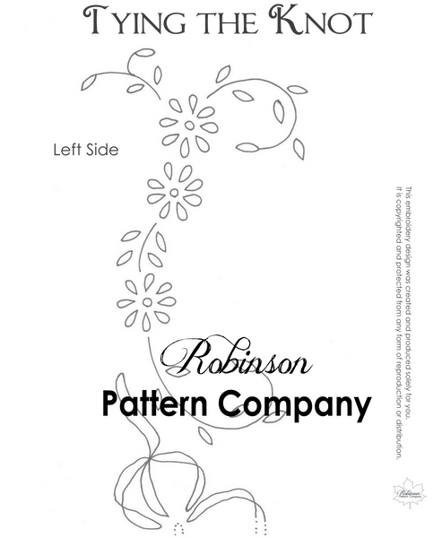 Tying the Knot Hand Embroidery pattern