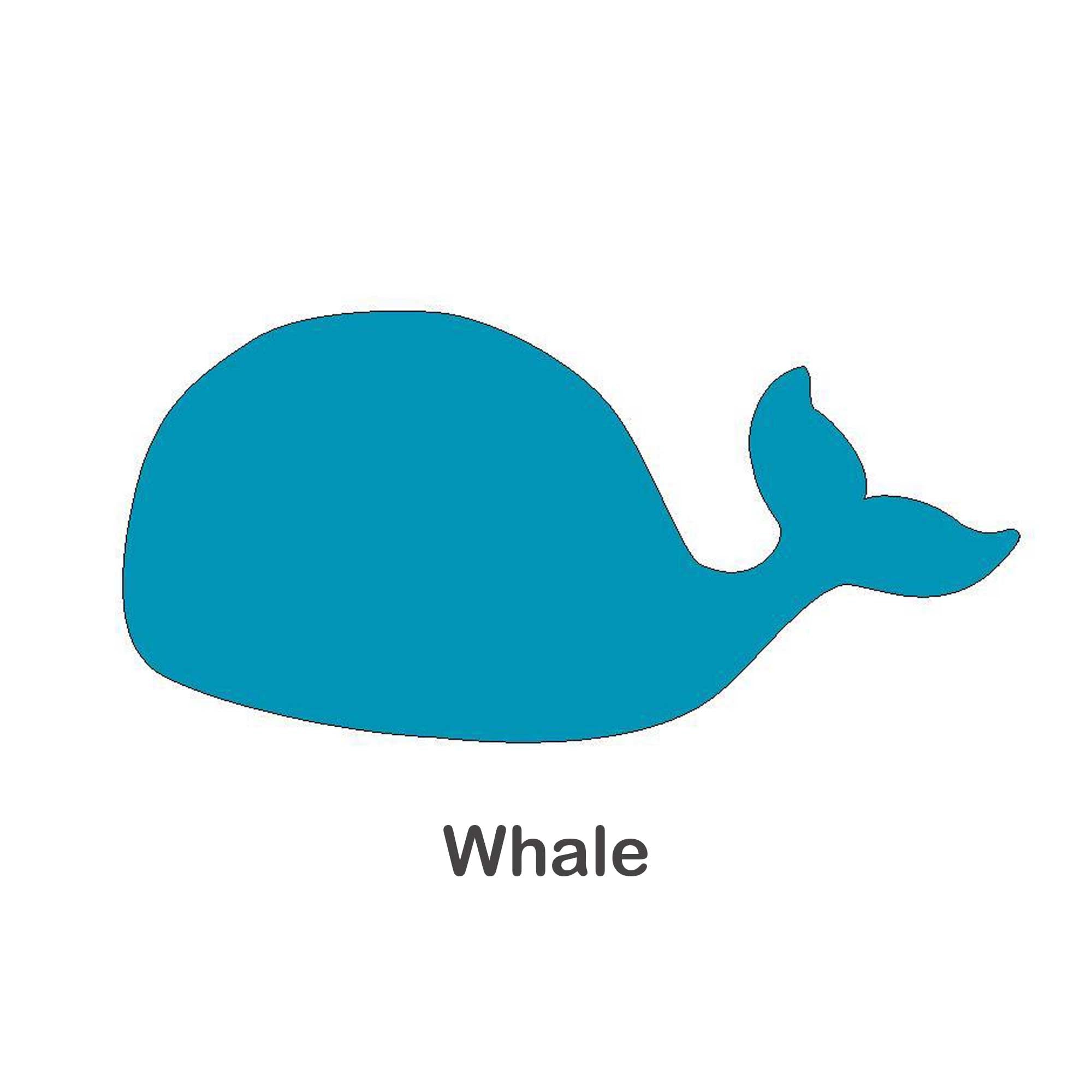 Free Applique Shapes - Whale - large