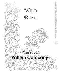 Wild Rose Hand Embroidery pattern