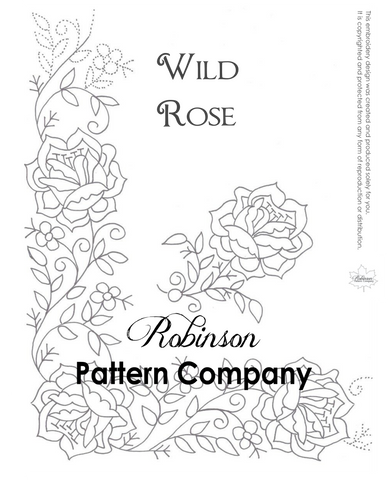Wild Rose Hand Embroidery pattern