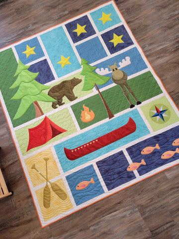 Nature quilt kit for sewing