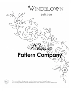 Windblown Hand Embroidery pattern